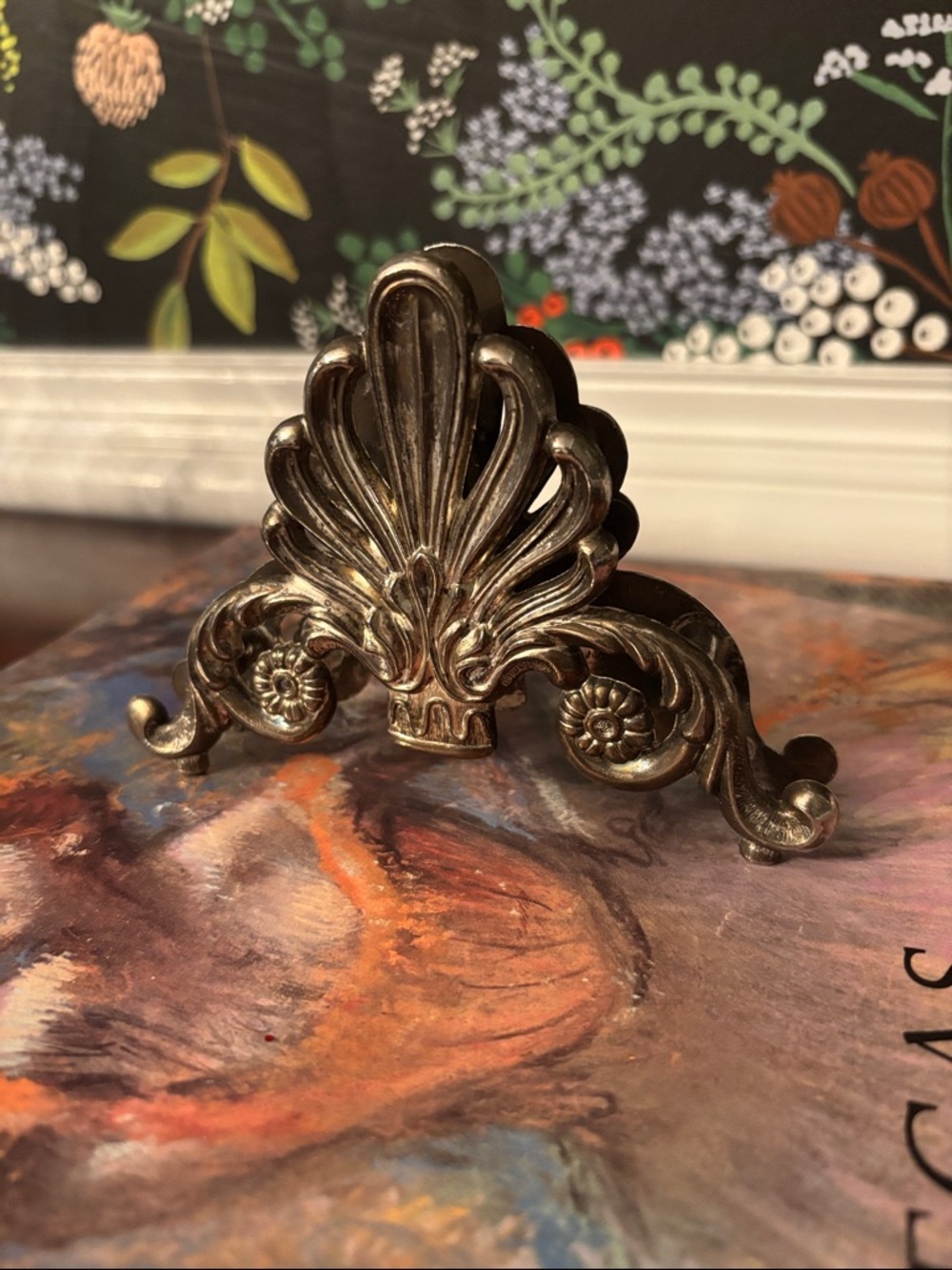 Vintage Silver Plated Knife Rest or Napkin Holder